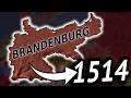 German Empire Border In 1514 As Brandenburg in EU4 1.37