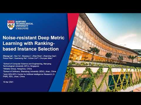[5-min CVPR 2021] Noise-resistant Deep Metric Learning with Ranking-based Instance Selection
