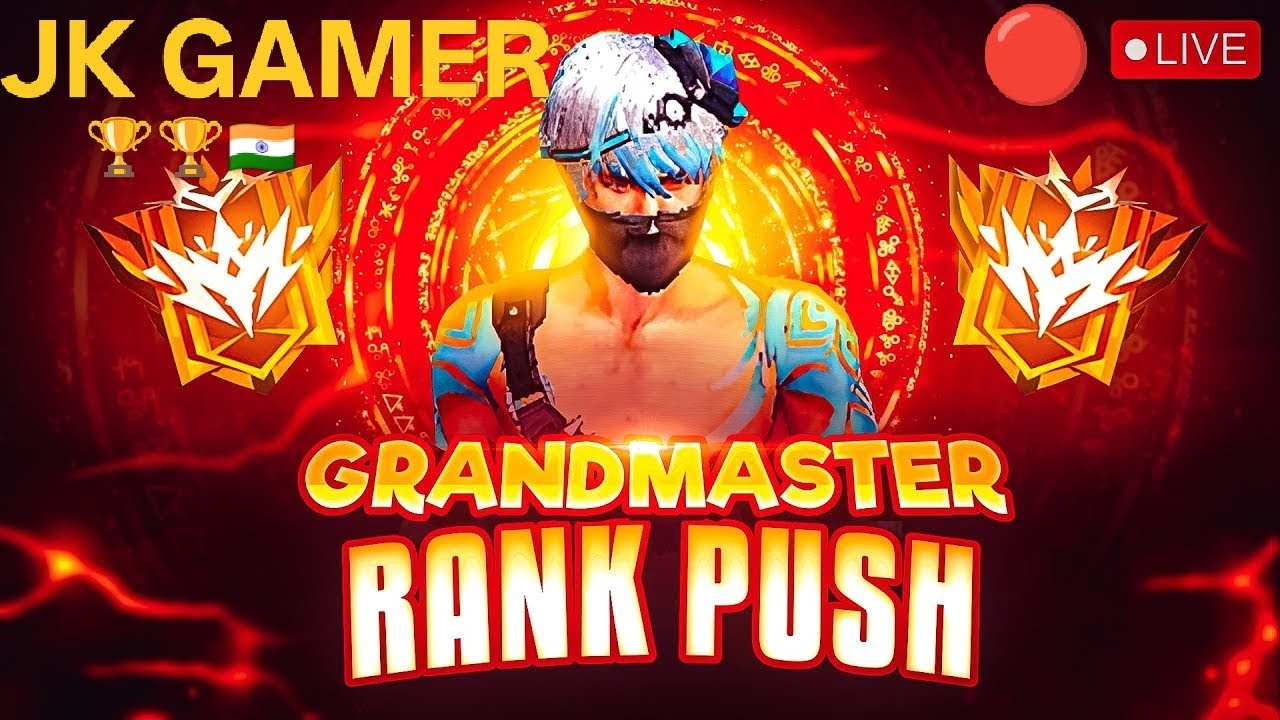 🔴FREE FIRE MAX LIVE 🌍JK GAMER PLAYING BR- RANK PUSH 