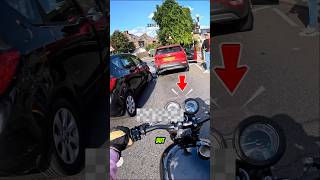Biker vs. Car Crash: The Ultimate Parking Joke! #shorts #bikelife #funny
