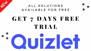 Get Quizlet Plus free Trail-[March 2022 Updated]