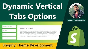 How to Create Dynamic Vertical Tabs Options Section in Shopify ✅ Shopify Theme Development
