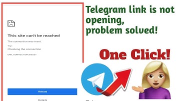 Telegram link not Opening Solution 2022 | telegram link not working | Telegram Join Link Not Working