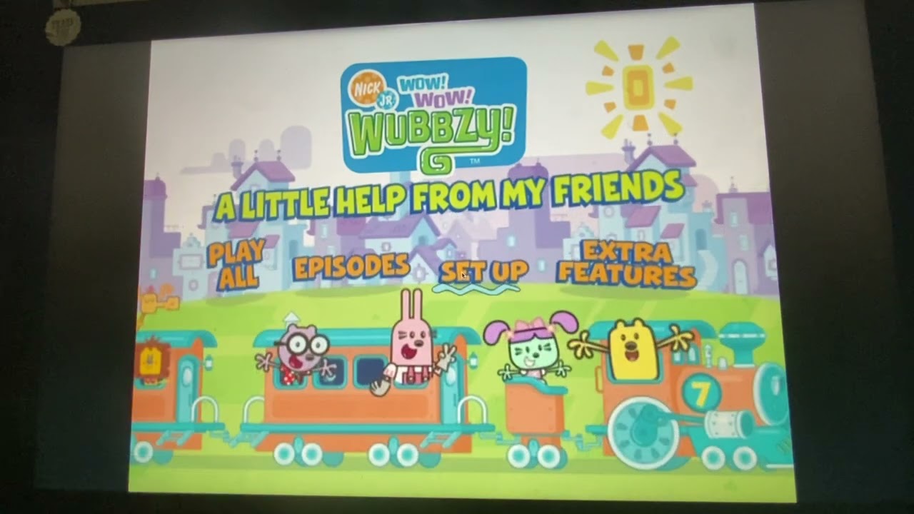 Wow Wow Wubbzy!: A Little Help From My Friends 2009 DVD Menu