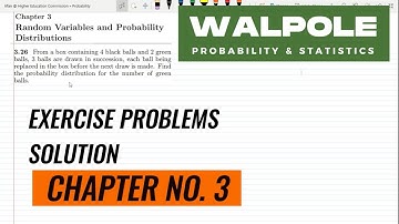 Solution Discrete Random Variable | Probability & Statistics for Engineers & Scientists by Walpole