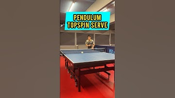 The Pendulum Topspin Serve  💫 #sports #tabletennis #tabletennisservice