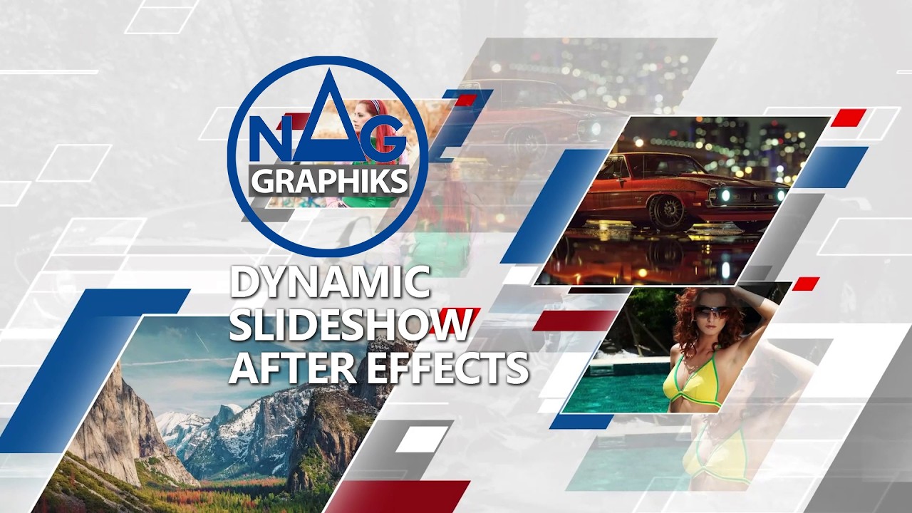 Dynamic Slideshow Nag graphiks No plugin Tuto After effects Project 113
