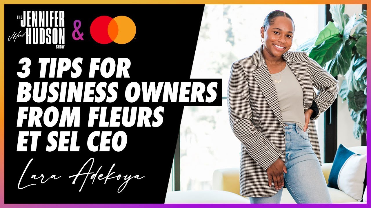 3 Top Tips for Business Owners Fleurs et Sel Bakery Founder Lara Adekoya YouTube