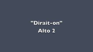 "Dirait-on" (Alto 2)