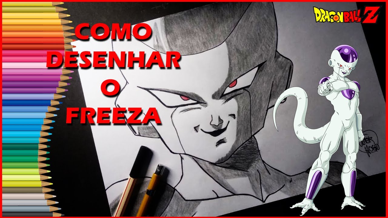 DESENHANDO O FREEZA DE DRAGON BALL Z. . #dragonballz #freeza #anime #d