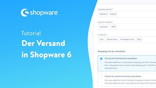 Shipping in Shopware 6 (Shopware 6 Tutorial)