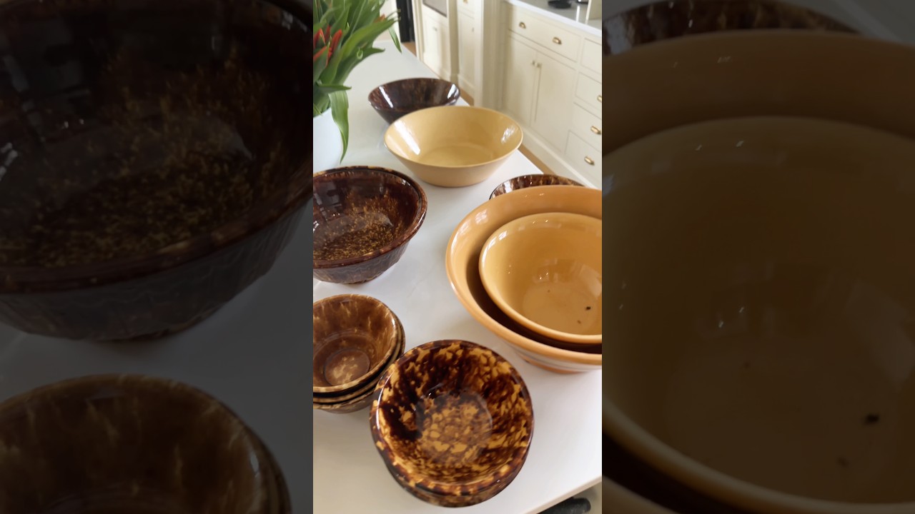 The yellow ware bowls I love to collect that definitely make me a
