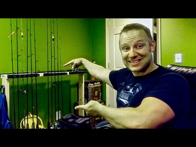HOW TO Build a Fishing Rod Rack (DIY Rod Holder - Rod Stand) 