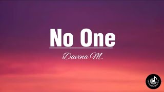 No One-Alicia Keys|Lyrics Video|Davina Michelle- Song Cover Resimi