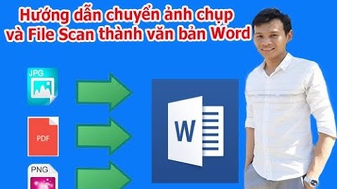 Hướng dẫn chuyển JPG, PNG, PDF sang Word | Convert PNG, JPEG, JPG, PDF to Word