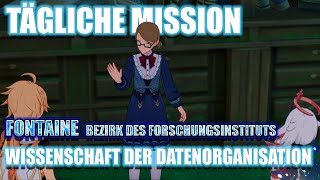 Wissenschaft der Datenorganisation ~ Tägliche Mission ~ Forschungsinstitut ~ Chalmet ~ Weltauftrag