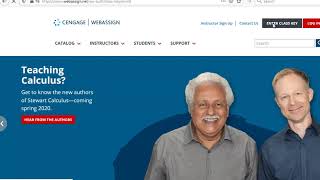 Enroll in Webassign