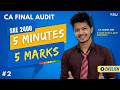 #2 - CA Final Audit Tricky Points - English - CA Sagar Jain - CA Final Audit Revision May 2026