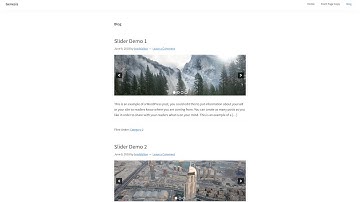 Replace Featured Image With Slider On Archive Pages