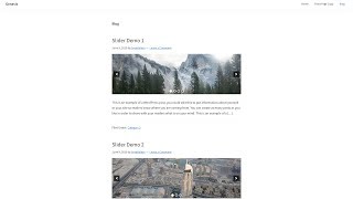 Replace Featured Image With Slider On Archive Pages