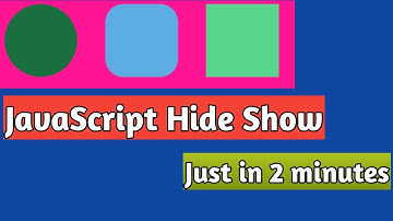 Javascript Hide Show Div onclick Just in 2 Minutes 2020