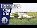 Crash Landing of a Piper Navajo at  King's Lynn