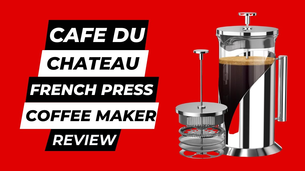 Caffettiera French Press Cafe Du Chateau 1 Litro - Acciaio Inox Con Filtro 4 Livelli - Foto 2