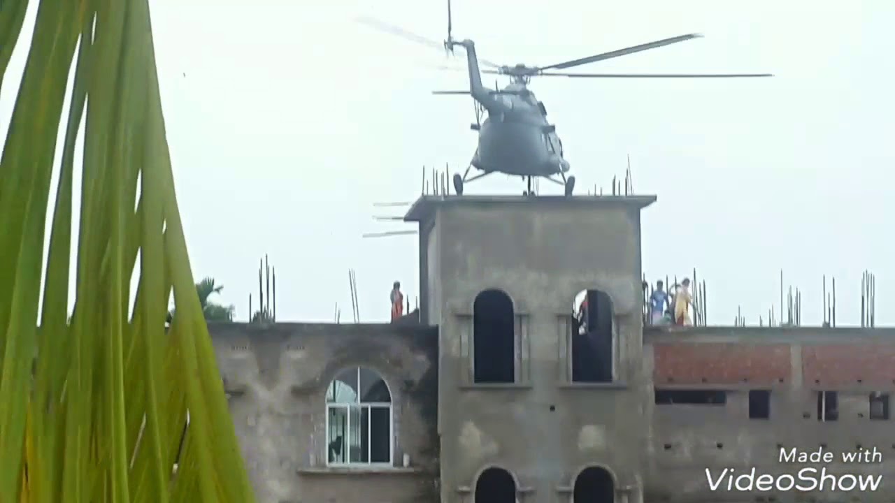 Helicopter landed in Chirakuti