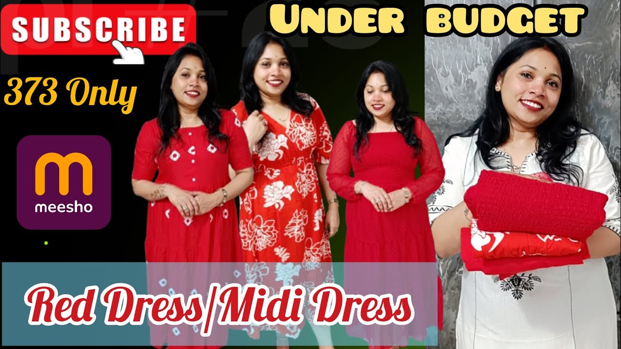 Itni Sasti Red Dress? 😍 Meesho Try On & Honest Review