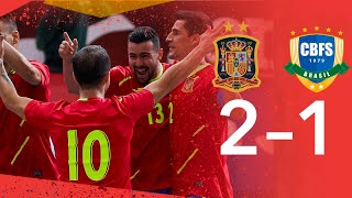 RESUMEN | España 2-1 Brasil. Amistoso Fútbol Sala