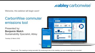 CarbonWise webinar - measure your commuting emissions