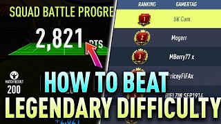 FIFA 22 HOW TO BEAT LEGENDARY DIFFICULTY AND GET TOP 200 IN SQUAD BATTLES - #FIFA22 ULTIMATE TEAM
