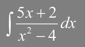 Integral of (5x + 2)/(x^2 - 4) dx