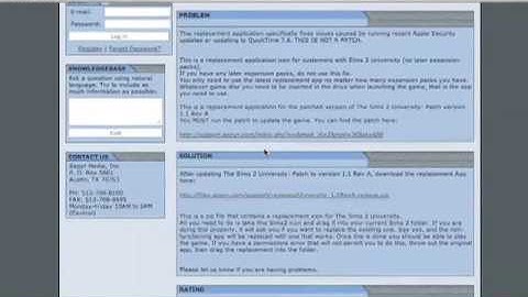 The Sims 2 for Mac - Applying the Quicktime Fix