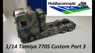 1/14 Tamiya Scania 770S Custom Build Tank Transporter w Trailer Part 3