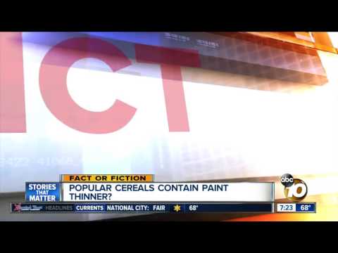 Paint thinner chemical being used in popular cereals?