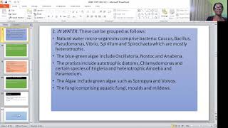GOD FIRST COLLEGE BIOLOGY (MICRO-ORGANISMS AROUND US) SS1 WEEK 1&2