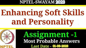 Enhancing Soft Skills And Personality week-1 Assignment-1 solution ‎@dilkhusharyan 