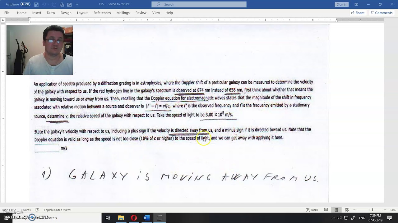 115. assignment (diffraction grating in astrophysics) - YouTube