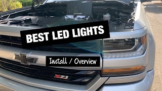 BRIGHTEST LED HEADLIGHT BULBS FOR 2016-18 SILVERADO | LASFIT LED KIT