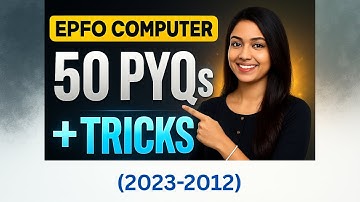 EPFO 2025 🔥 Computer PYQ (2023-2012) || UPSC EPFO Computer Previous Year Question || EPFO Pyq ||