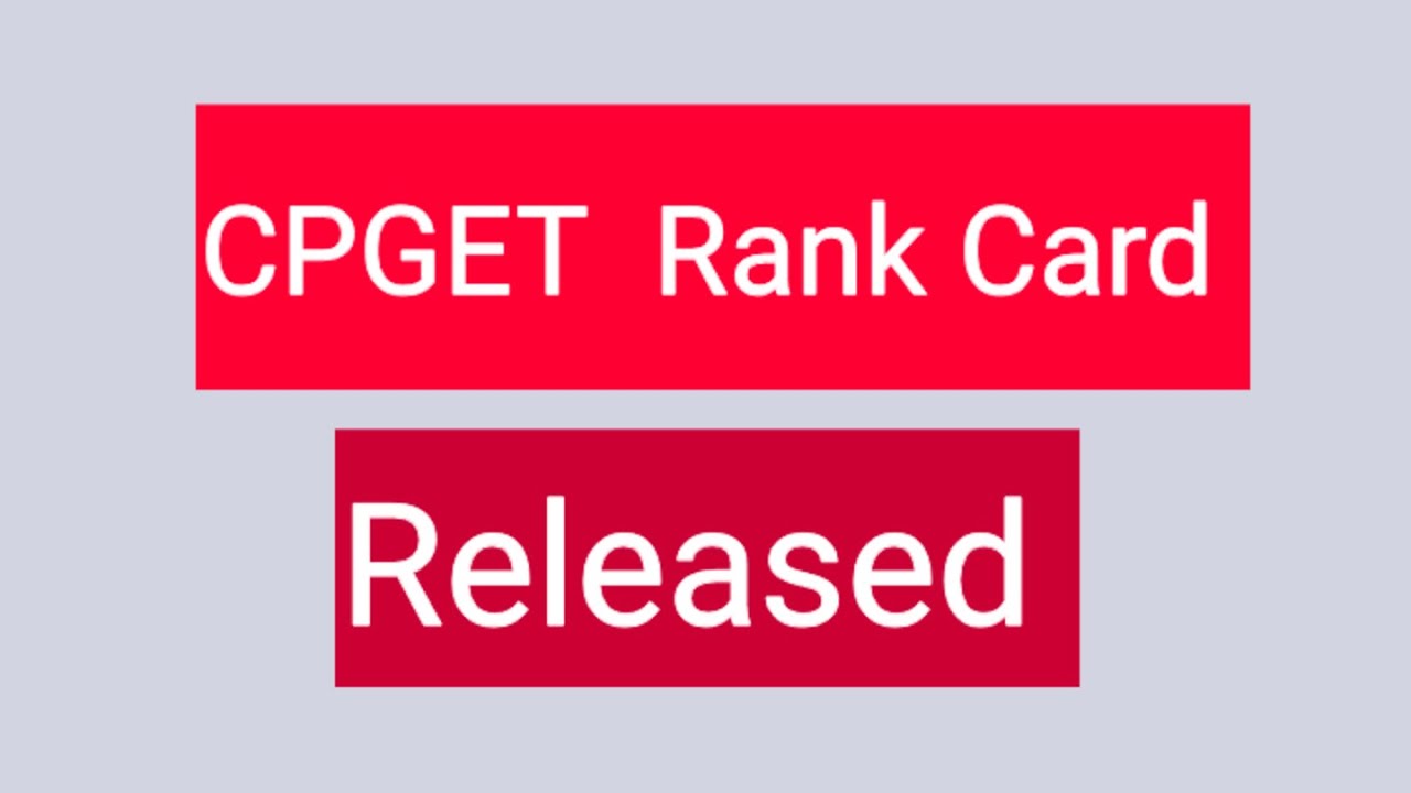 CPGET Rank Card Released 2020-2021 || How to download Cpget rank card with mobile in telugu 2020-21