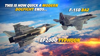 Israeli F-15D Baz Vs Eurofighter Typhoon Fox-2 Dogfight | Digital Combat Simualtor | DCS |