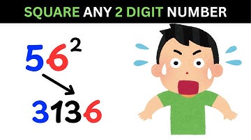 Square any 2 digit number in 3 seconds I Crazy Math Trick