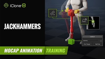 Using motion constraints to animate a jackhammer drill shank | Mocap Animation Training | iClone 8