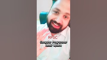 RPSC Computer Programmer Result Update | RPSC | Computer Programmer #exam #result #govtjobs #rpsc