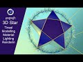 How to create 3d star with tinsel in cinema 4d