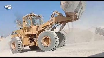 Lodar cat 966f loading crush on dump truck | Hard Work