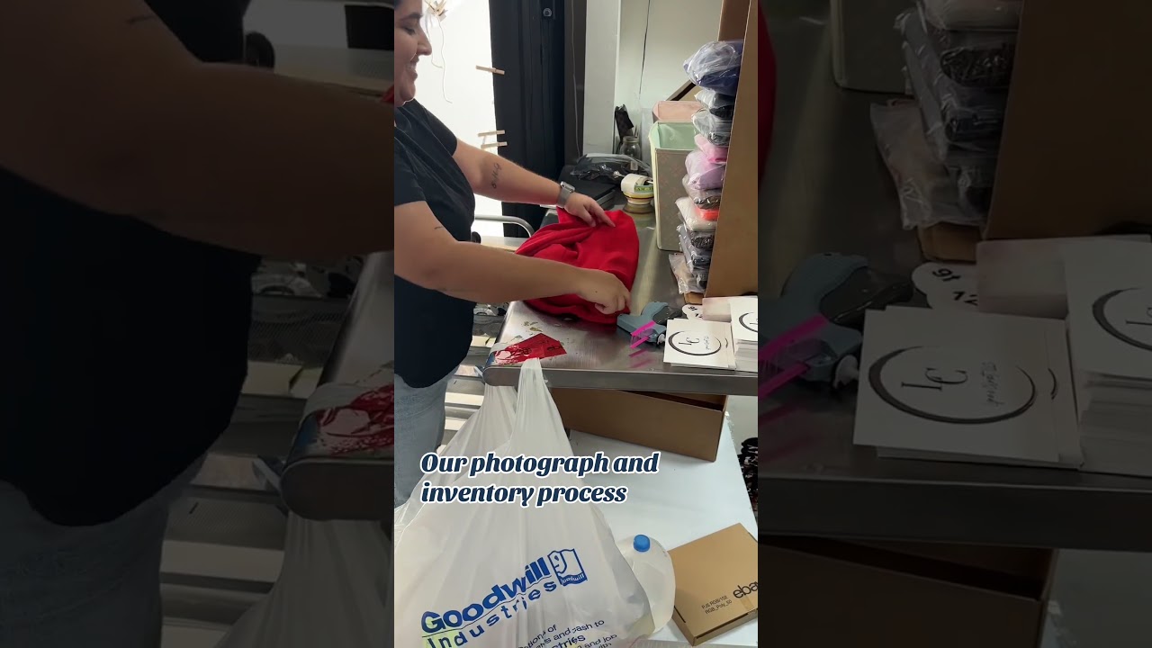 How we photograph and inventory items to resell online!