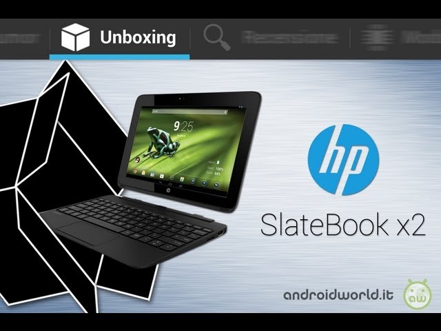 HP SlateBook X2, unboxing in italiano by AndroidWorld.it - YouTube